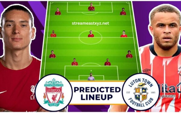 Luton Town vs Liverpool f.c. Lineups