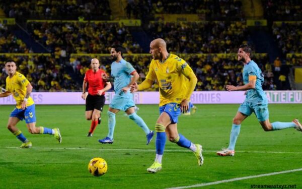 Posiciones de U. D. Las Palmas Contra FC Barcelona