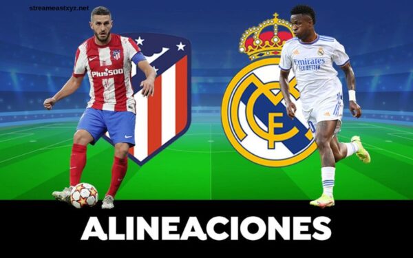 Alineaciones de Atlético de Madrid Contra Real Madrid